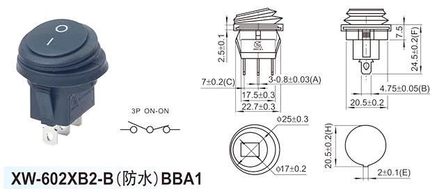 XW-602XB2-B(waterproof) BBA1